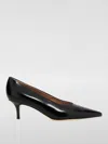Gianvito Rossi 70mm Vitello Middle Heel Leather Pump In 黑色