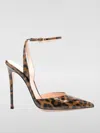 Gianvito Rossi Cara Slingbacks In Leopard Leather In Braun