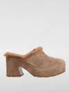 Gianvito Rossi Lyss Suede Platform Mules In Camel