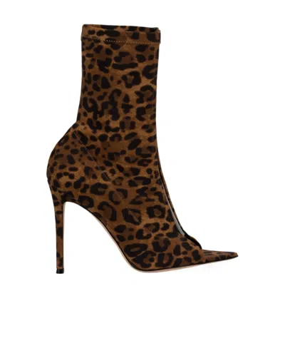 Gianvito Rossi High-heeled Boots In Brown