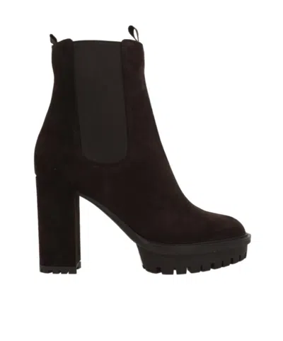 GIANVITO ROSSI GIANVITO ROSSI HIGH-HEELED ROUND-TOE BOOTS