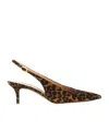 Gianvito Rossi Pointed Logo High-heeled Sandals In Brown