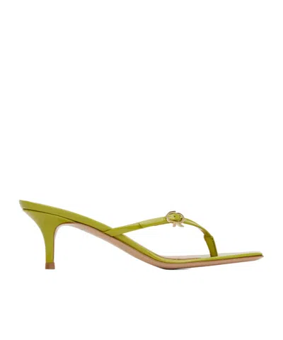 Gianvito Rossi High-heeled Sandals With Pin-toe Straps In Brown