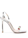 Gianvito Rossi High Heels Ribbon Sandals In Multi