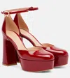 Gianvito Rossi Hilary 100 Patent Leather Platform Pumps