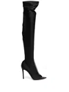 Gianvito Rossi 100mm Over The Knee Nappa Leather Boots In Black