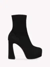 Gianvito Rossi Riccam 120mm Platform Boots In Black Suede