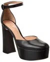 GIANVITO ROSSI GIANVITO ROSSI HOLLY D'ORSAY 70 LEATHER PLATFORM PUMP