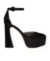Gianvito Rossi Holly D'orsay Platform Pumps With Round Buckle In Black