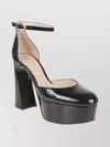 Gianvito Rossi Holly D'orsay Platform Pumps With Round Buckle In Black