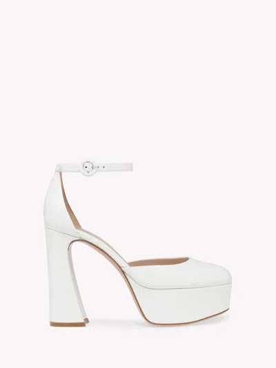 Gianvito Rossi Holly D'orsay In White Leather