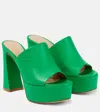 Gianvito Rossi Cannes Crystal-embellished Leather Sandals In Green