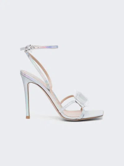 Gianvito Rossi Crystal Strappy Sandals In White