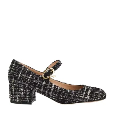 GIANVITO ROSSI HOOP TWEED HIGH HEELS