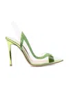 Gianvito Rossi Women's Hortensia Embellished Leather; Pvc Pumps In White