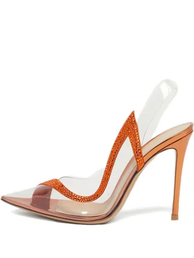 Pre-owned Gianvito Rossi Hortensia Pumps In Orange