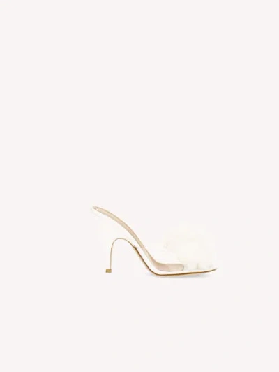 Gianvito Rossi Igea Mules In White