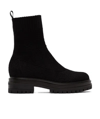 Gianvito Rossi Jacketed Thick-soled Short Boots In Black