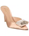 Gianvito Rossi Jaipur 85 Satin & Leather Mule In Pink