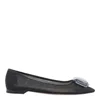 Gianvito Rossi Crystal-embellished Ballet Flats In Black