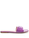 Gianvito Rossi Jaipur Crystal-embellished Slides In Purple