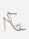 Gianvito Rossi Jaipur 105 Embellished Leather Sandals In Silver