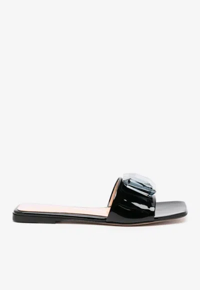 Gianvito Rossi Jaipur Leather Flat Sandals