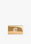 Gianvito Rossi Jaipur Clutch Bag In Gold