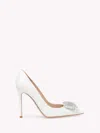 Gianvito Rossi Jaipur Leather Pumps In White Leather