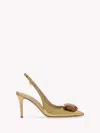 Gianvito Rossi Jaipur Sling In Gold