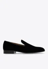 Gianvito Rossi Jean Velvet Loafers In Black