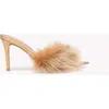 Gianvito Rossi Pointy Shearling-trimmed Leather Mules In Metallic Gold Leather