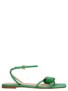 Gianvito Rossi ‘jaipur' Crystal Embellished Leather Flat Sandals In Green