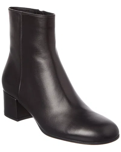 Gianvito Rossi Glove Leather Block-heel Booties In Brown