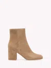 Gianvito Rossi Suede Ankle Boots In Brown