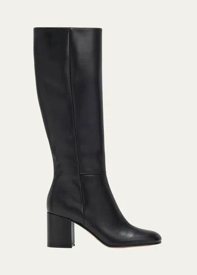 GIANVITO ROSSI JOELLE LEATHER KNEE BOOTS