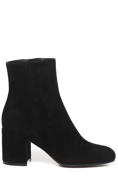 Gianvito Rossi 70mm Joelle Velvet Ankle Boots In Black