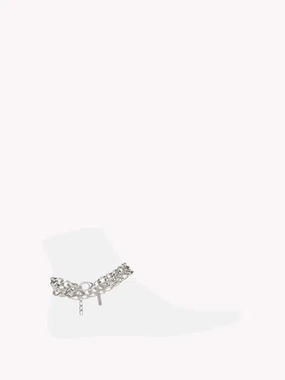 Gianvito Rossi Joy Anklet In Metallic