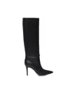 Gianvito Rossi 85mm Hansen Cuissard Pointed-toe Boots In Black