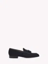 Gianvito Rossi Navy Julio Loafers In Blue