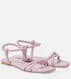 Gianvito Rossi Juno 05 Leather Sandals In Pink