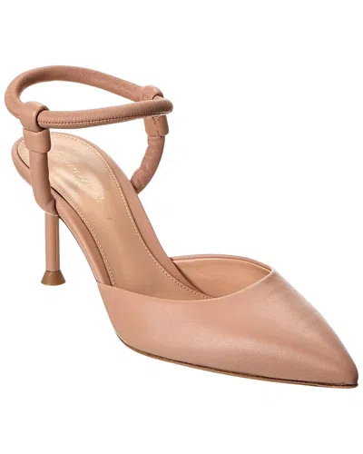 Gianvito Rossi Juno D'orsay 70 Leather Pump In Brown