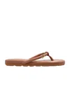 Gianvito Rossi Fiji Nappa Leather Flip-flops In Brown