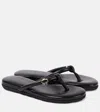 Gianvito Rossi Fiji Nappa Leather Flip-flops In Black