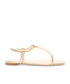 Gianvito Rossi Juno Thong Sandals In Nude