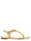 Gianvito Rossi Juno Thong Sandals In Gold