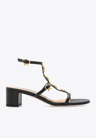 Gianvito Rossi Kalinda 55 Leather Sandals In Brown