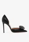 Gianvito Rossi Karina 105 Nappa Leather Pumps In Black