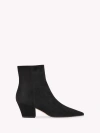 Gianvito Rossi Camoscio 90 Suede Ankle Boots In Black