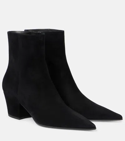 Gianvito Rossi Ankle Boots Keinna 55 Aus Veloursleder
